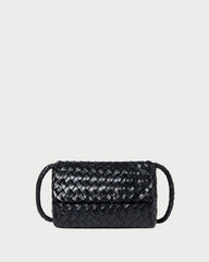 Vinnie Black Woven Leather Crossbody | Women Loeffler Randall