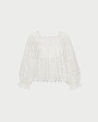Pauline Embroidered Lace Blouse | Loeffler Randall Women