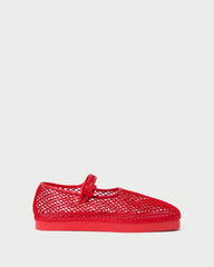 Loeffler Randall Women | Rita Red Netted Mary Jane