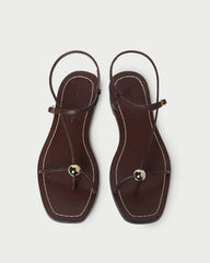 Lara Espresso Leather Sandal | Women Loeffler Randall