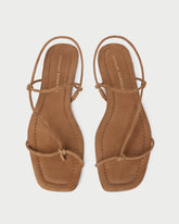 Eleanor Cacao Suede Strappy Sandal | Women Loeffler Randall