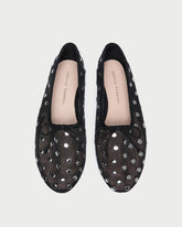 Landon Black/Silver Mesh Ballet Flat | Loeffler Randall Women