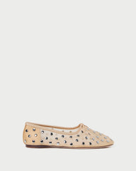 Landon Caramel/Silver Mesh Ballet Flat | Women Loeffler Randall