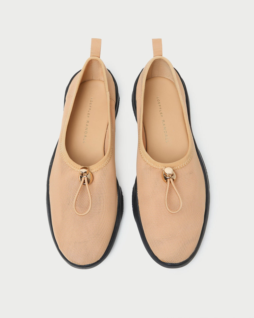 Loeffler Randall Women | Raina Caramel/Black Mesh Flat
