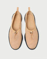Loeffler Randall Women | Raina Caramel/Black Mesh Flat
