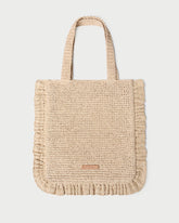 Justine Natural Crochet Ruffle Tote | Loeffler Randall Women