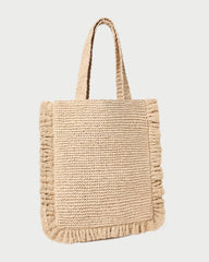 Justine Natural Crochet Ruffle Tote | Loeffler Randall Women