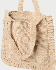 Justine Natural Crochet Ruffle Tote | Loeffler Randall Women