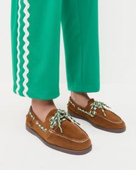 Franco Cacao Suede Boat Shoe | Loeffler Randall Women