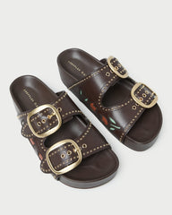 Loeffler Randall Women | Eve Brown Tulip Two-Band Sandal