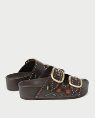 Loeffler Randall Women | Eve Brown Tulip Two-Band Sandal