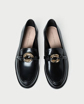 Loeffler Randall Women | Roma Black Leather Loafer