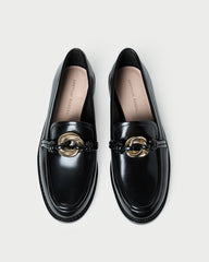 Loeffler Randall Women | Roma Black Leather Loafer