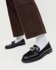 Loeffler Randall Women | Roma Black Leather Loafer