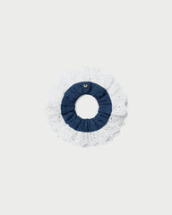 Dolly Denim/Cream Embroidered Scrunchie | Women Loeffler Randall