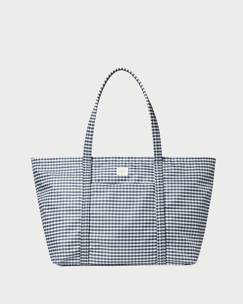 Loeffler Randall Women | Dina Black/White Gingham Travel Tote