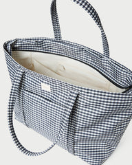 Loeffler Randall Women | Dina Black/White Gingham Travel Tote