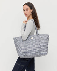 Loeffler Randall Women | Dina Black/White Gingham Travel Tote