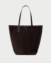 Loeffler Randall Women | Walker Brown/Silver Suede Tote