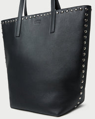 Walker Black/Silver Leather Tote | Loeffler Randall Women
