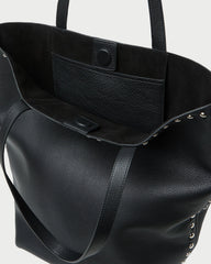 Walker Black/Silver Leather Tote | Loeffler Randall Women