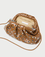 Loeffler Randall Women | Bailey Safari/Silver Leather Dome Clutch
