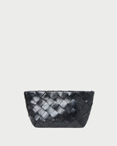 Loeffler Randall Women | Melina Black Woven Leather Clutch