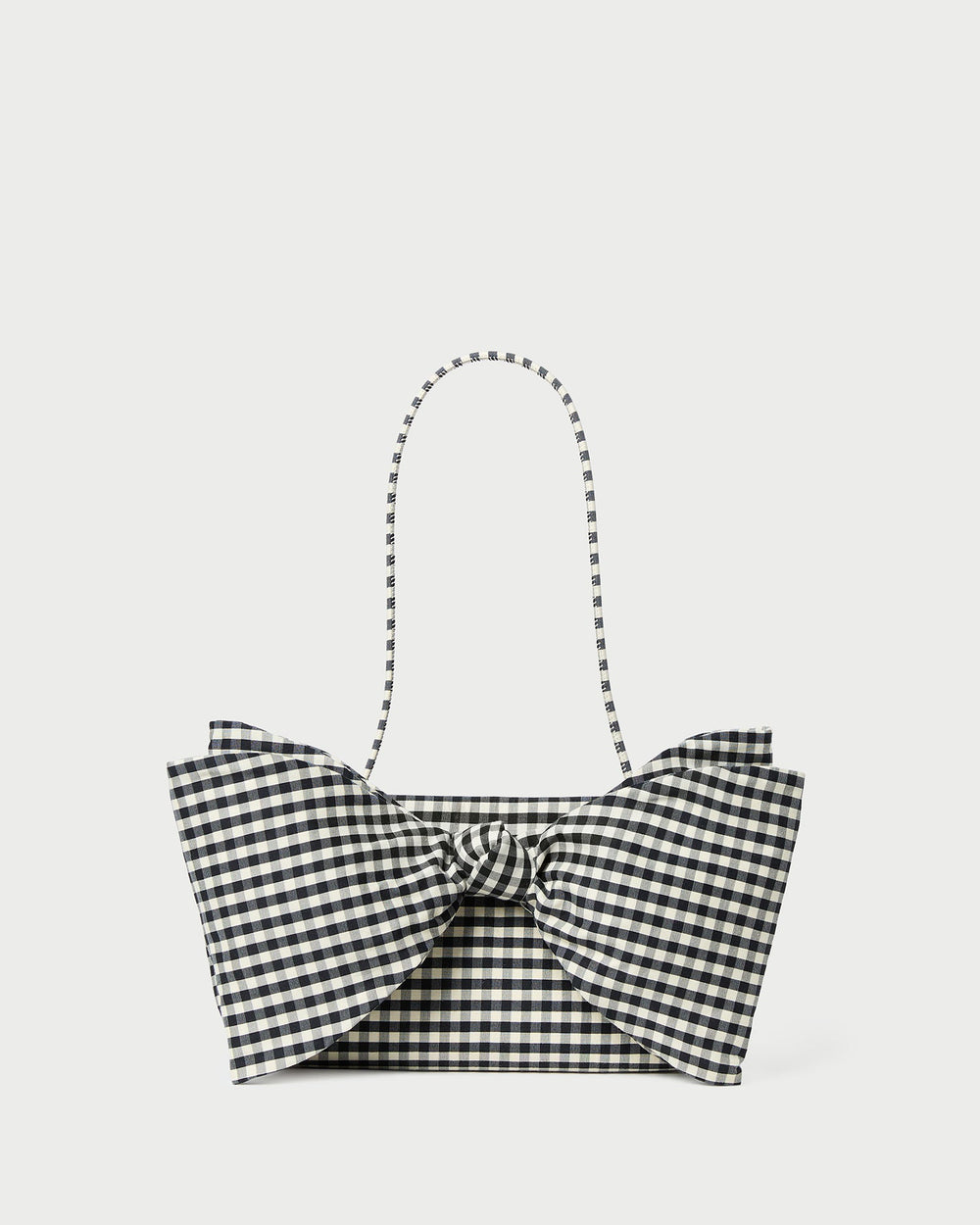Valerie Black/White Gingham Bow Bag | Women Loeffler Randall
