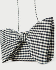 Valerie Black/White Gingham Bow Bag | Women Loeffler Randall