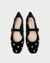 Ginger Black/Crystal Velvet Mary Jane | Loeffler Randall Women