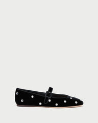 Ginger Black/Crystal Velvet Mary Jane | Loeffler Randall Women