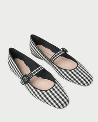 Loeffler Randall Women | Ginger Black/White Gingham Mary Jane
