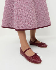 Leonie Wine Woven Ballet Flat | Loeffler Randall Women
