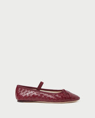 Leonie Wine Woven Ballet Flat | Loeffler Randall Women