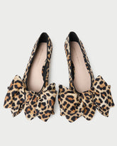 Noa Leopard Jersey Bow Flat | Loeffler Randall Women