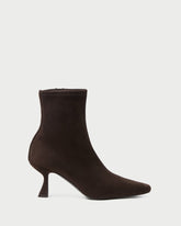 Loeffler Randall Women | Thandy Brown Suede Curved Heel Bootie