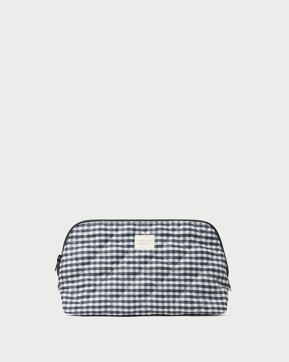 Loeffler Randall Women | Frances Black/White Gingham Cosmetic Pouch