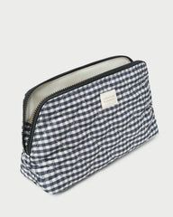 Loeffler Randall Women | Frances Black/White Gingham Cosmetic Pouch