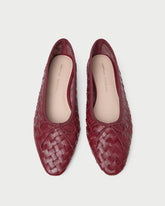 Loeffler Randall Women | Landry Wine Woven Ballet Flat