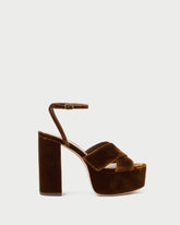 Loretta Brown Velvet Platform Sandal | Women Loeffler Randall