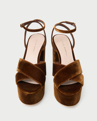 Loretta Brown Velvet Platform Sandal | Women Loeffler Randall