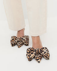 Loeffler Randall Women | Margot Leopard Jersey Bow Mule