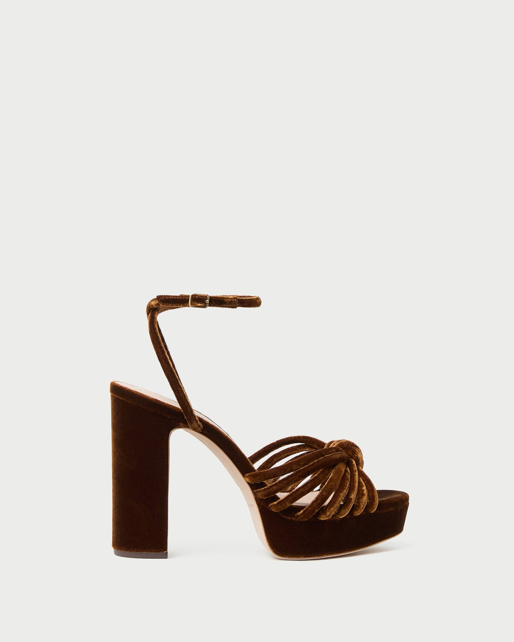 Loeffler Randall Women | Rivka Brown Velvet Platform Sandal
