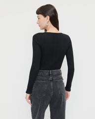 Loeffler Randall Women | Kaya Pointelle Long-Sleeve Bodysuit