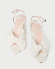 Loeffler Randall Women | Camellia Pearl Pleated Bow Heel