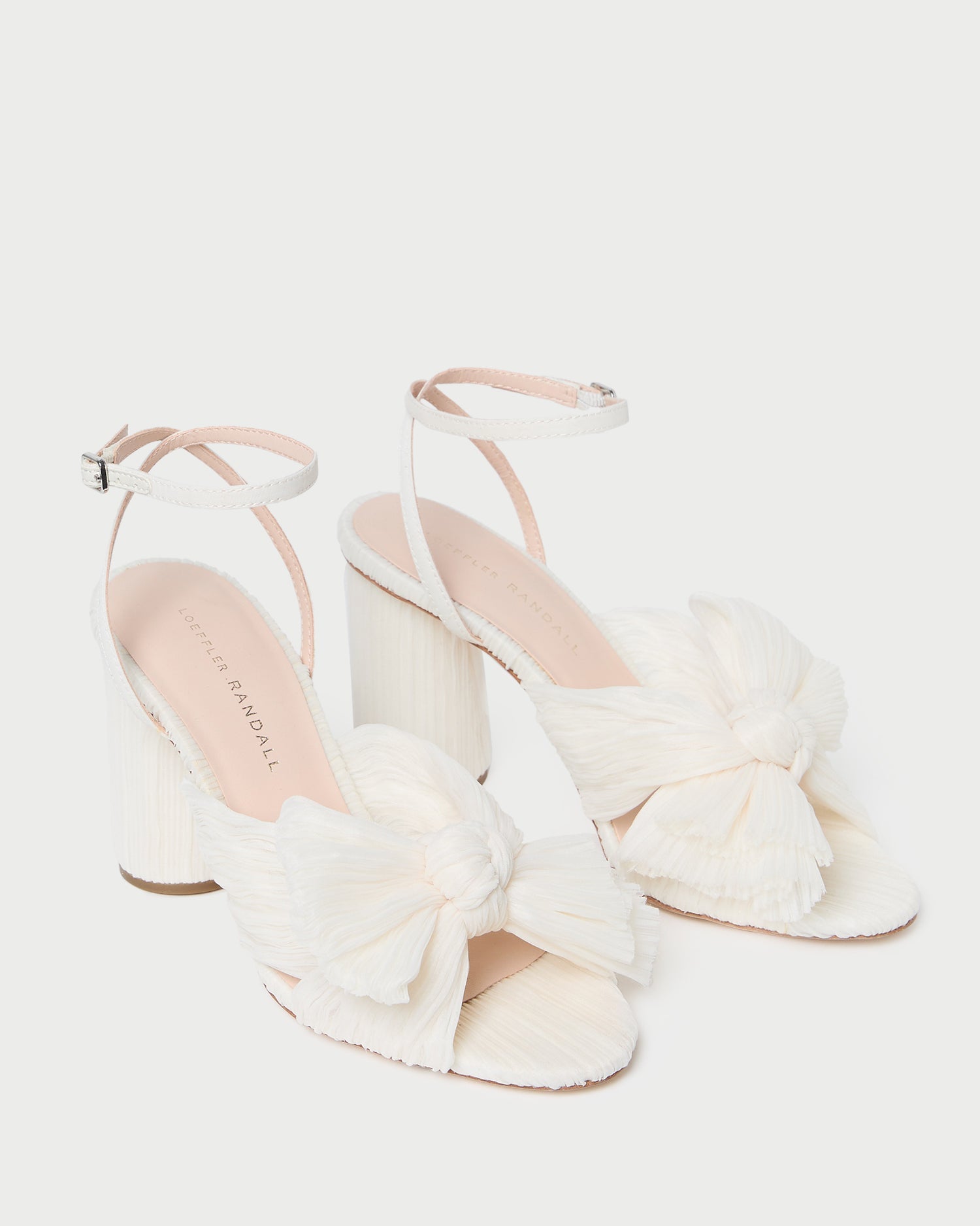 Loeffler Randall Women | Camellia Pearl Pleated Bow Heel