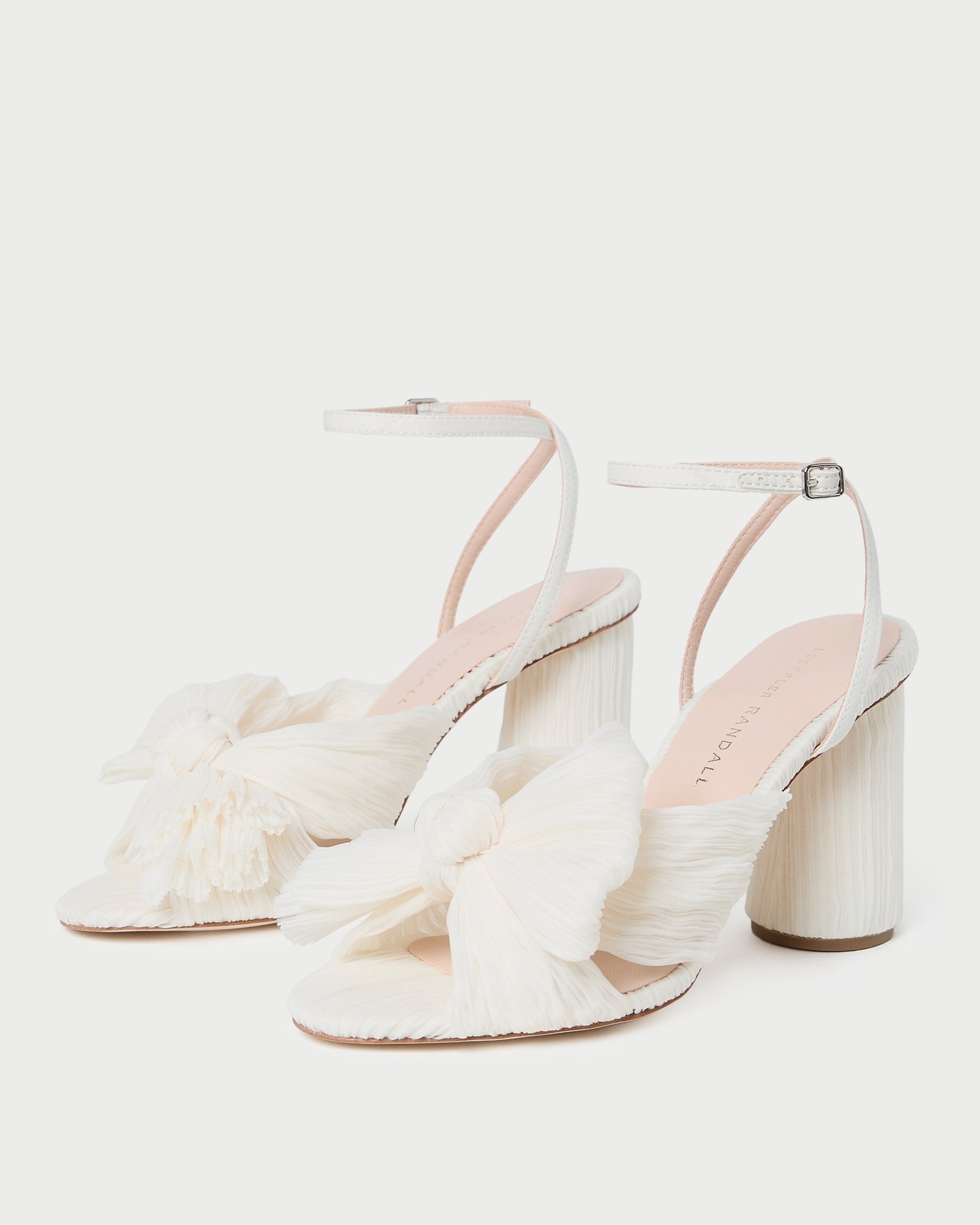 Loeffler Randall Women | Camellia Pearl Pleated Bow Heel
