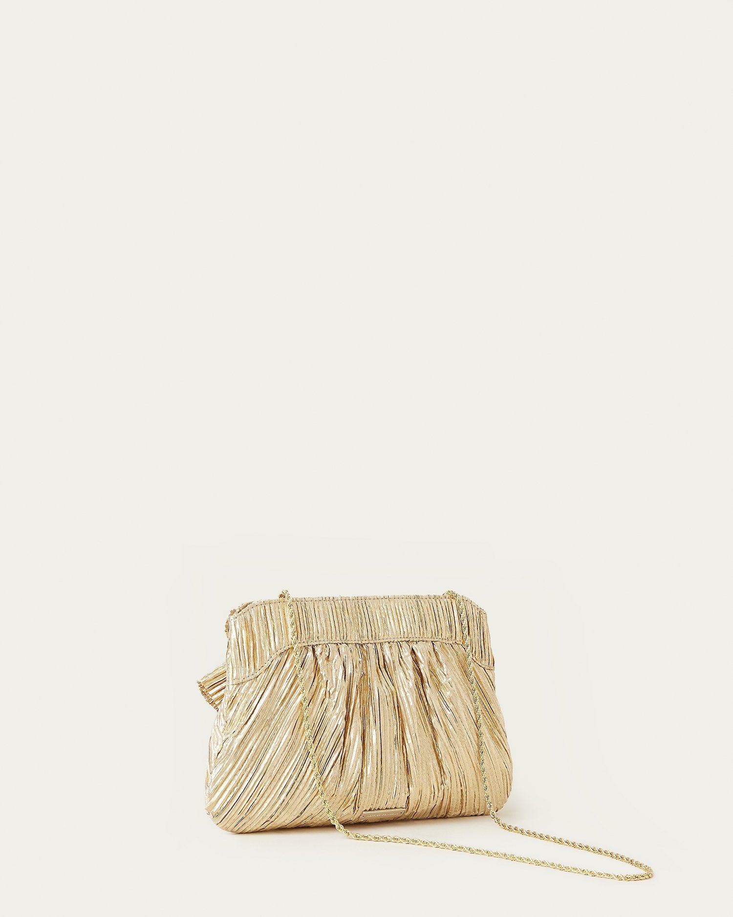 Loeffler Randall Women | Rayne Gold Bow Clutch