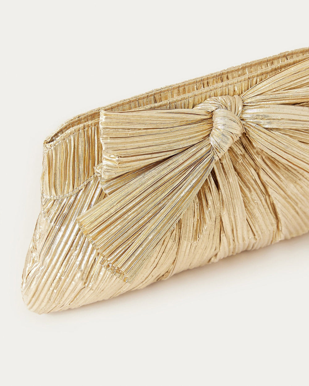 Loeffler Randall Women | Rayne Gold Bow Clutch