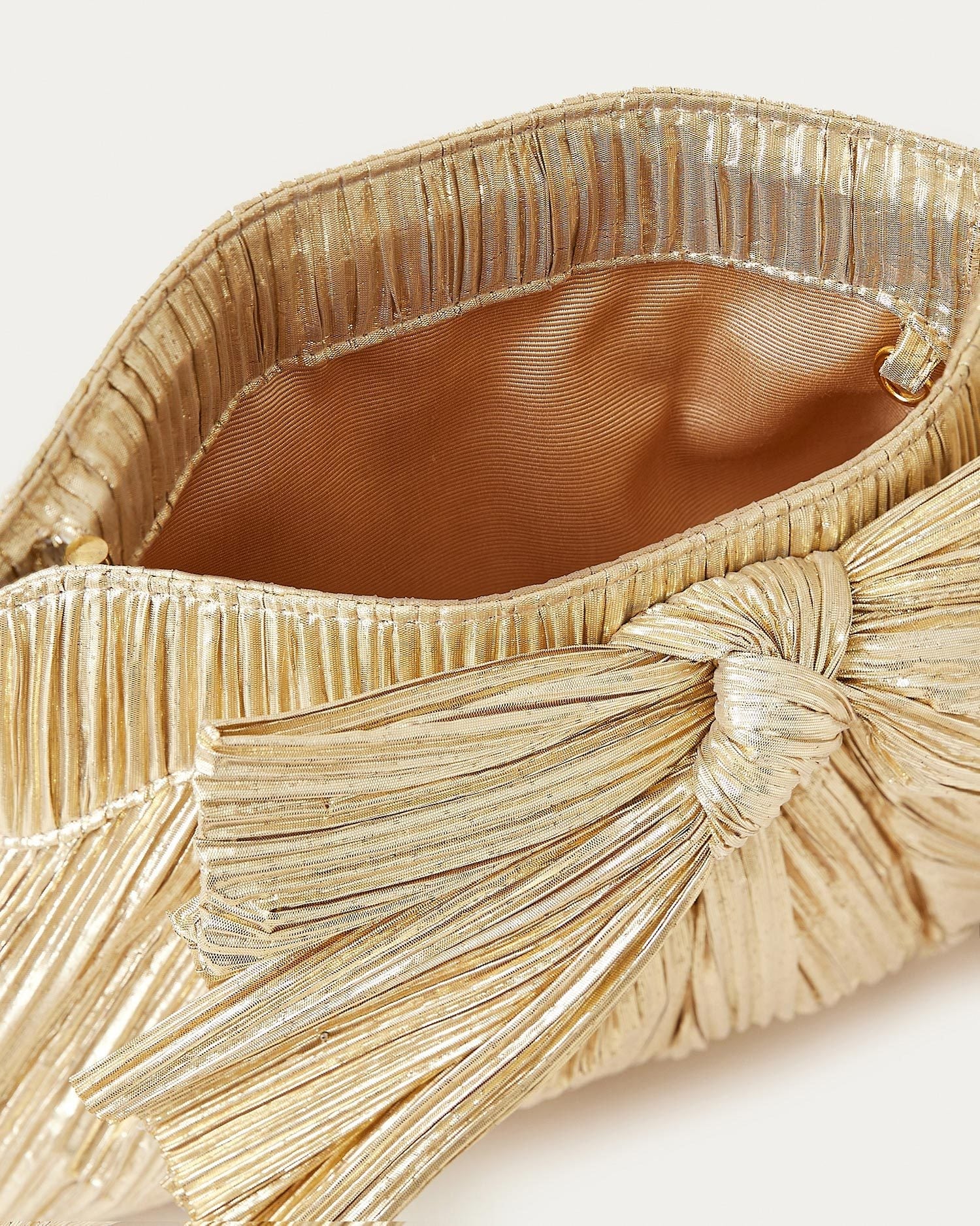 Loeffler Randall Women | Rayne Gold Bow Clutch